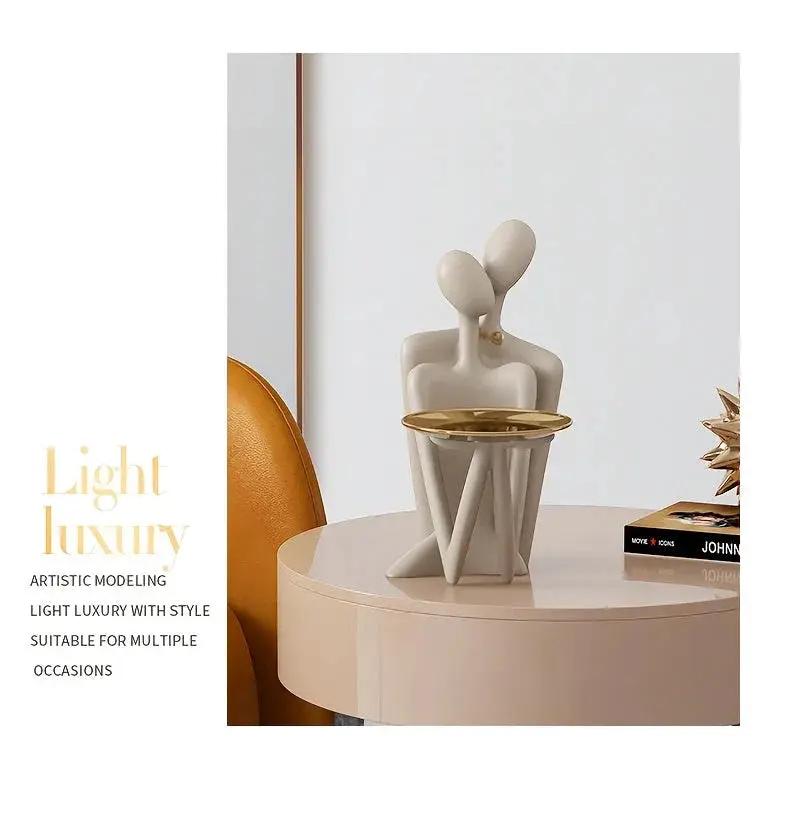 Figurine - Modern Abstract White by House Of Avana