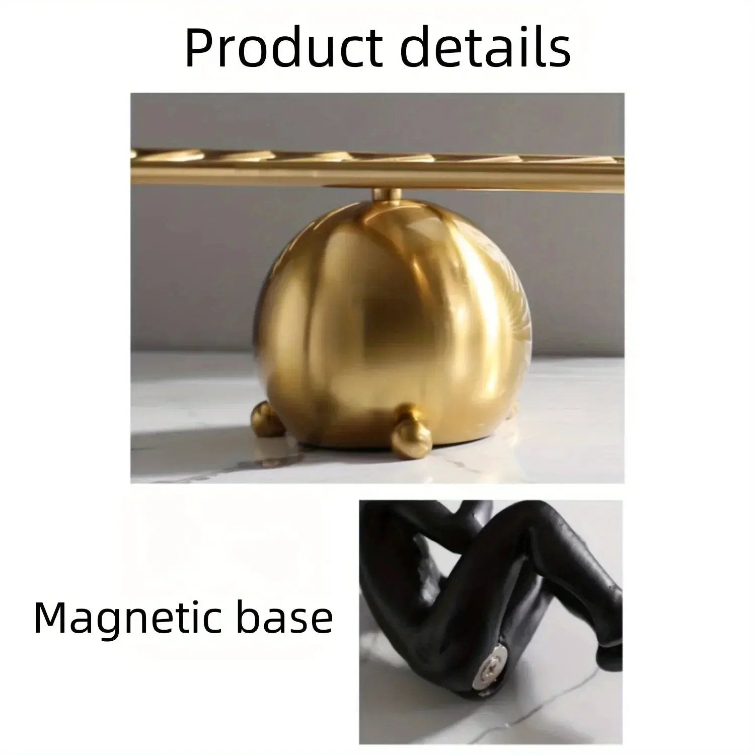 Abstract Ladder Balance Sculpture – Modern Thinker Figurine Table Decor by House Of Avana