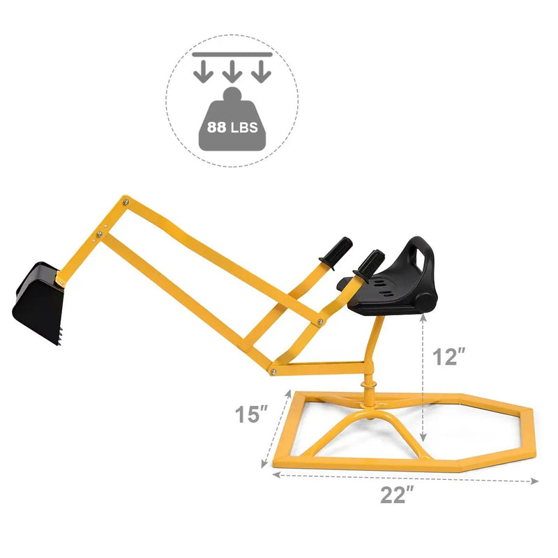 Heavy Duty Kid Ride-on Sand Digging Digger by DirectDeals