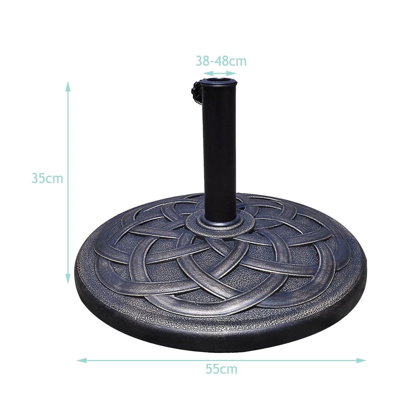 22 Inch Heavy Duty Round Umbrella Base Stand by DirectDeals