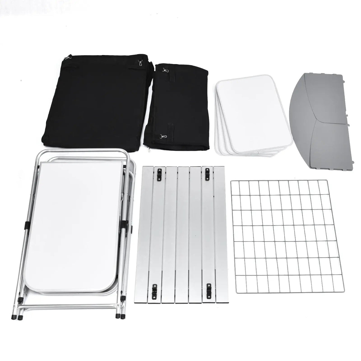 Folding Camping Table with Storage Organizer by DirectDeals