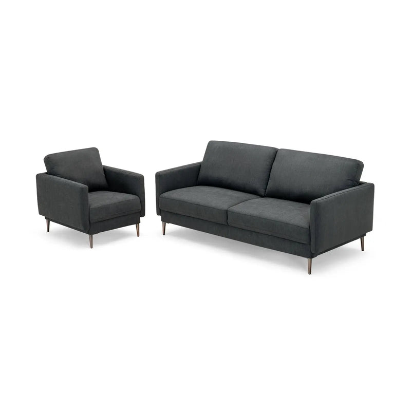Modern Upholstered Accent Chair with Removable Backrest Cushion by DirectDeals