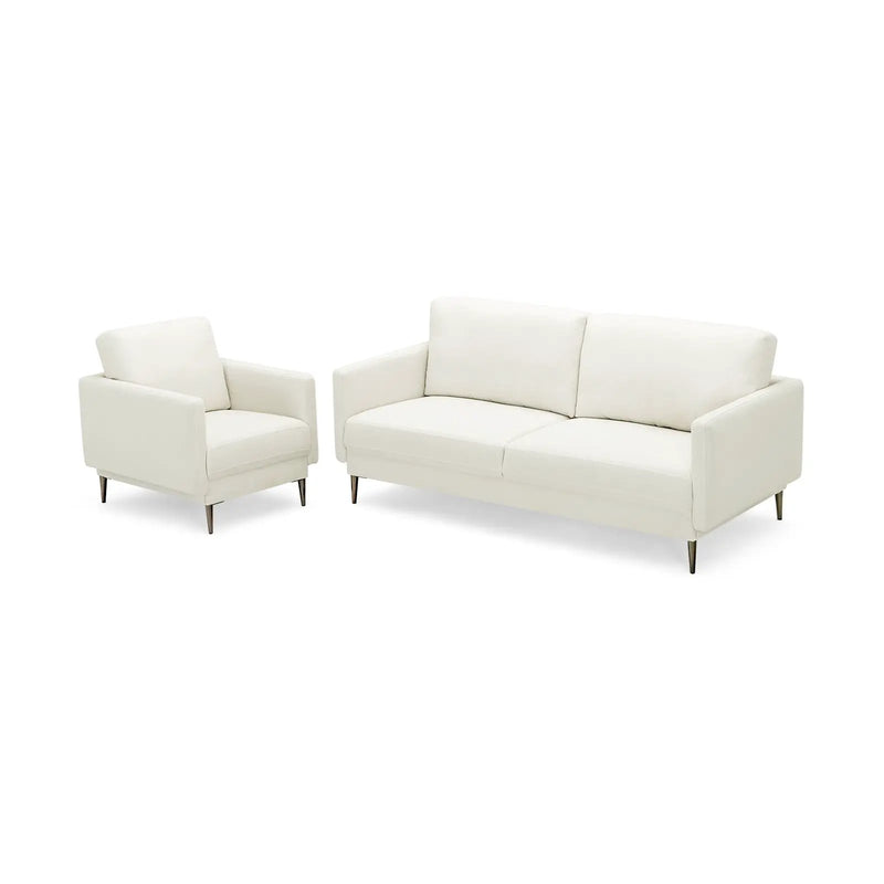 Modern Upholstered Accent Chair with Removable Backrest Cushion by DirectDeals