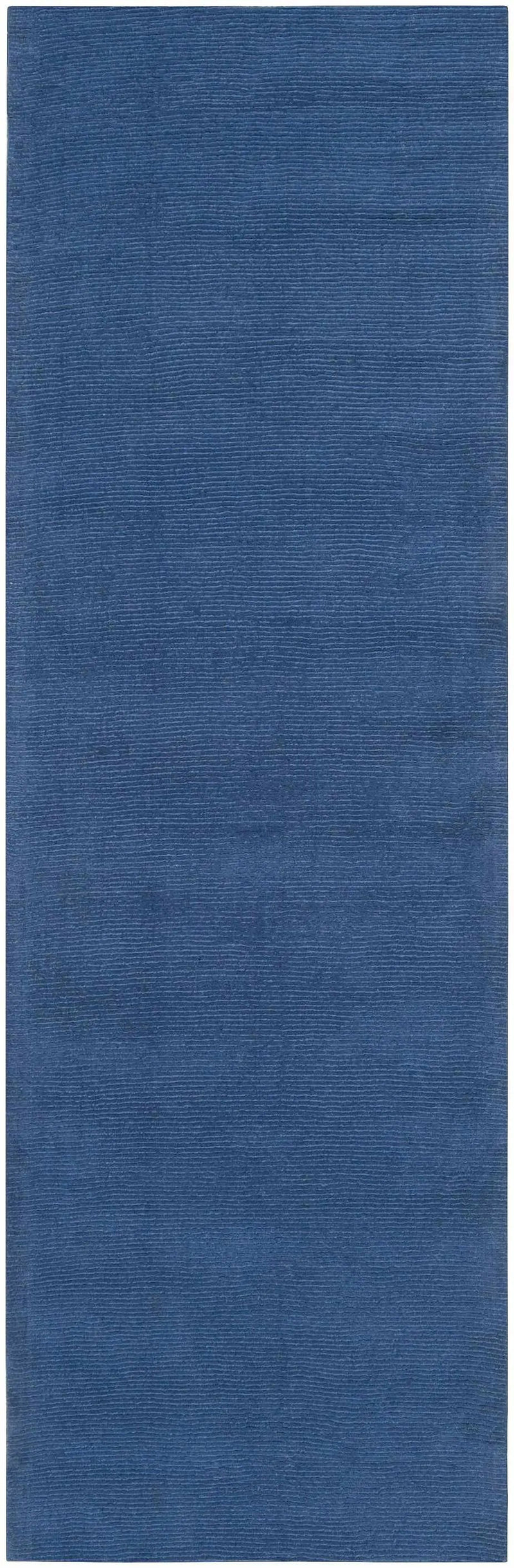 Brockton Solid Blue Wool Rug by Boutique Rugs