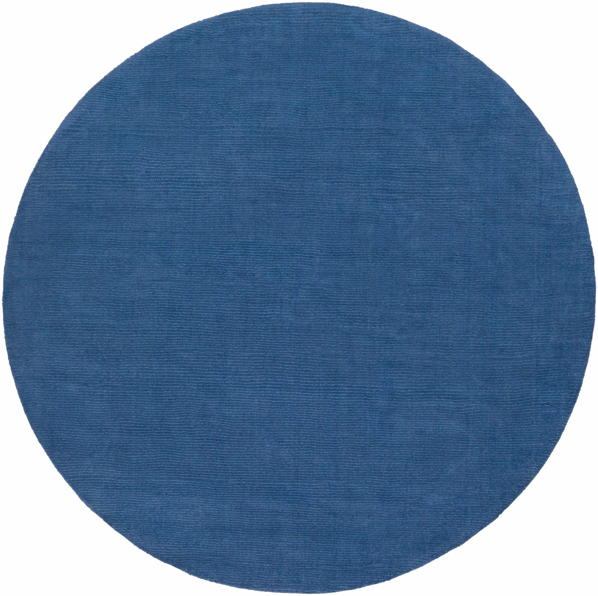 Brockton Solid Blue Wool Rug by Boutique Rugs