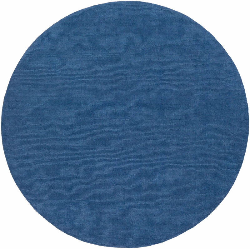 Brockton Solid Blue Wool Rug by Boutique Rugs