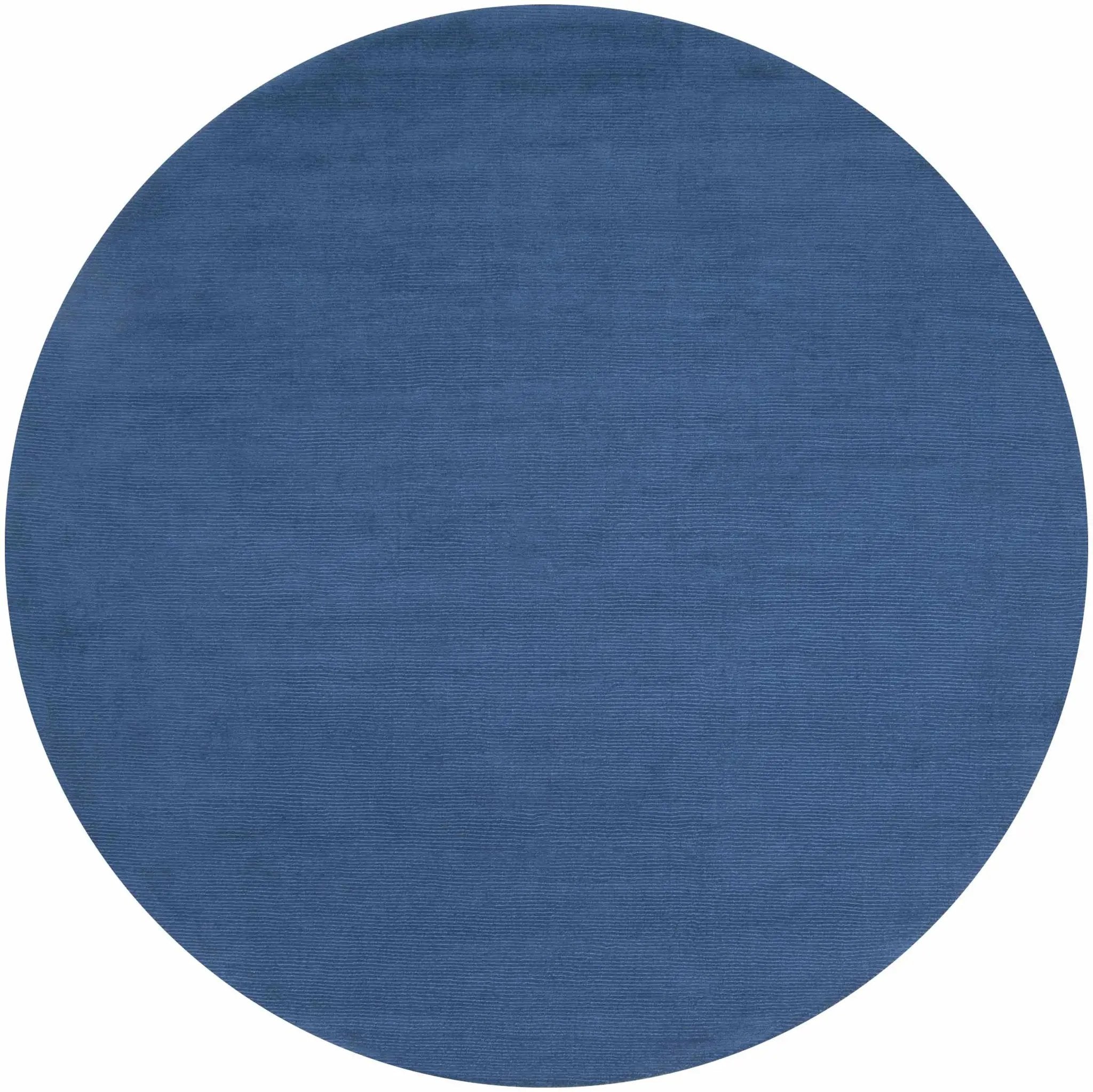Brockton Solid Blue Wool Rug by Boutique Rugs