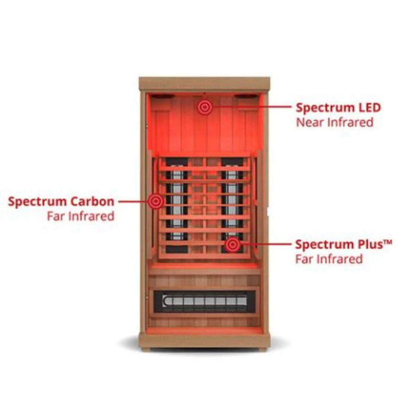 Finnmark FD-1 Full Spectrum 1-Person Home Infrared Sauna With Bluetooth Audio [FD-KN001] (SAK18374) by SAKSBY WHOLESALE