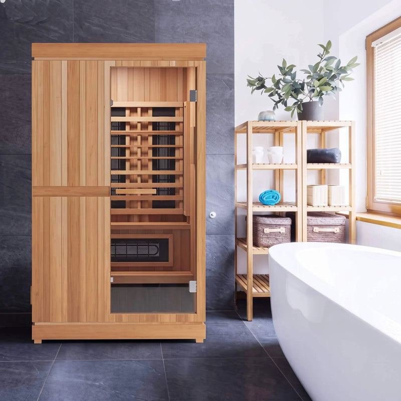Finnmark FD-4 Trinity 2-Person Home Infrared & Steam Sauna Combo [FD-KN004] (SAK41865) by SAKSBY WHOLESALE