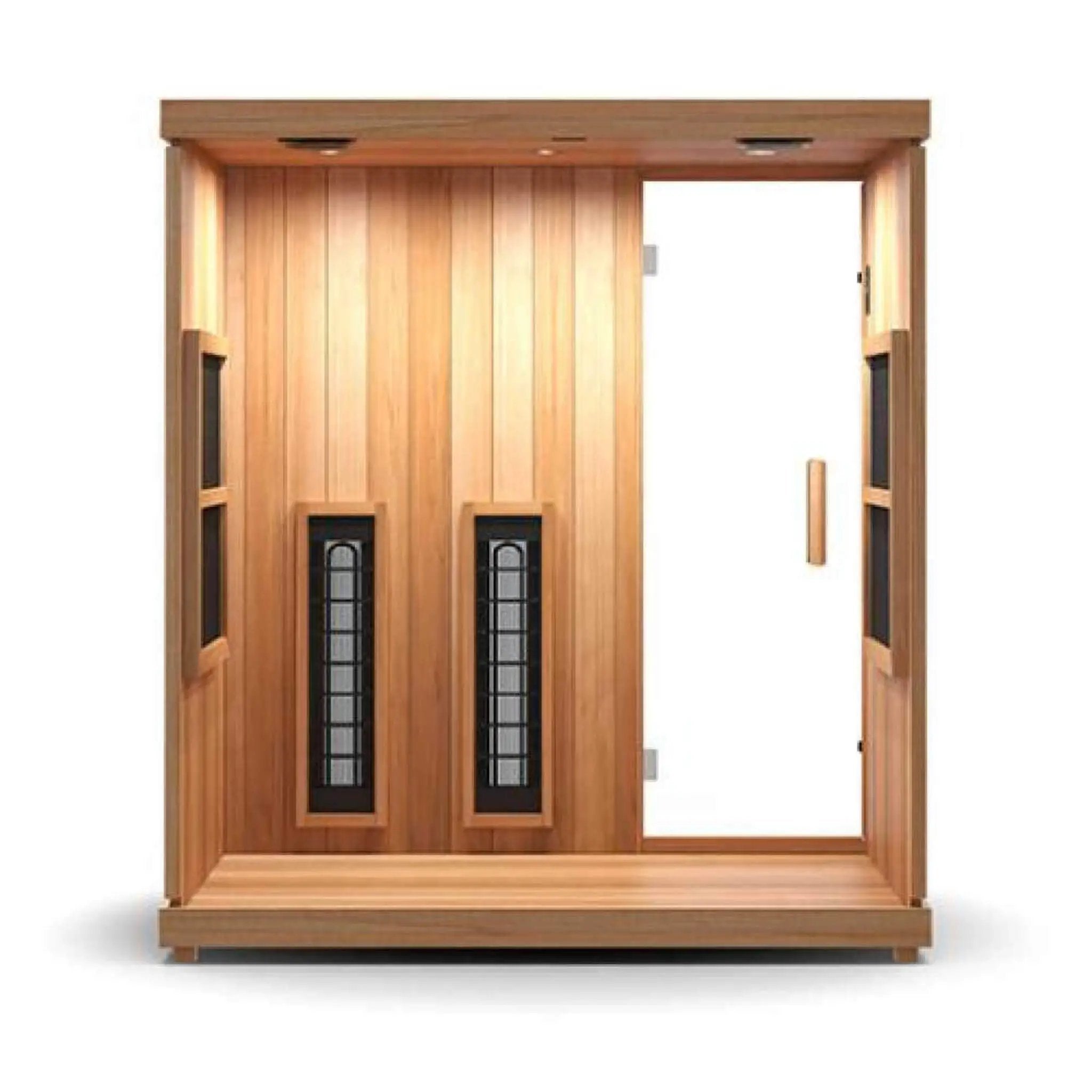 Finnmark FD-3 Full Spectrum 4-Person Capacity Home Infrared Sauna With Adjustable Sauna Feet [FD-KN003] (SAK52689) by SAKSBY WHOLESALE