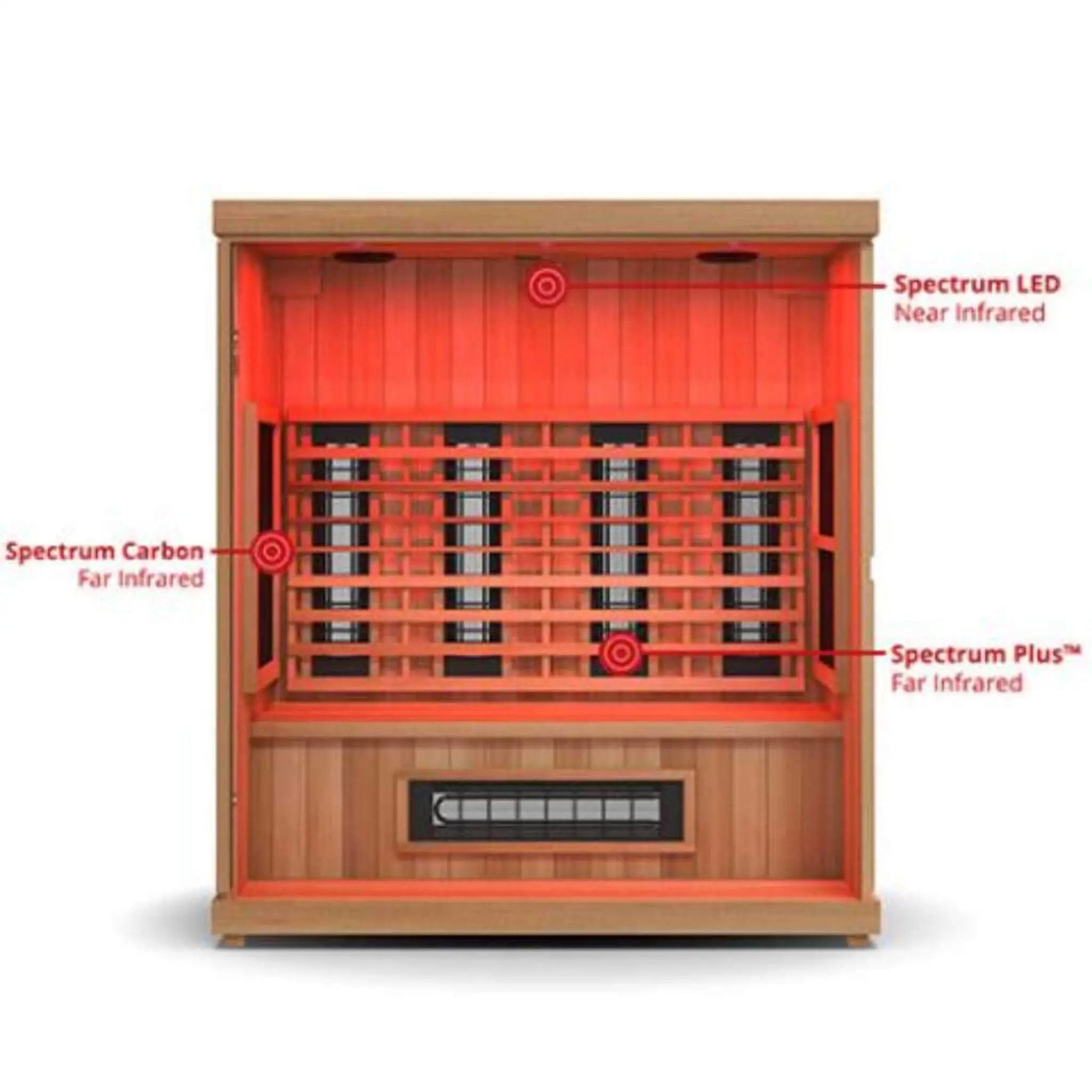 Finnmark FD-3 Full Spectrum 4-Person Capacity Home Infrared Sauna With Adjustable Sauna Feet [FD-KN003] (SAK52689) by SAKSBY WHOLESALE