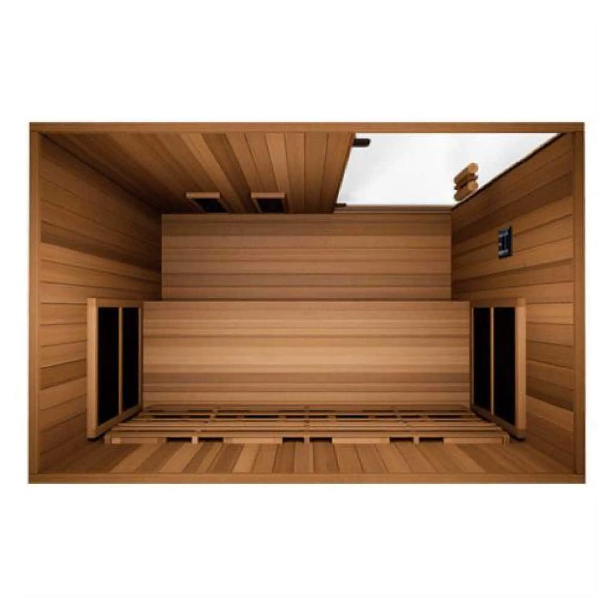 Finnmark FD-3 Full Spectrum 4-Person Capacity Home Infrared Sauna With Adjustable Sauna Feet [FD-KN003] (SAK52689) by SAKSBY WHOLESALE
