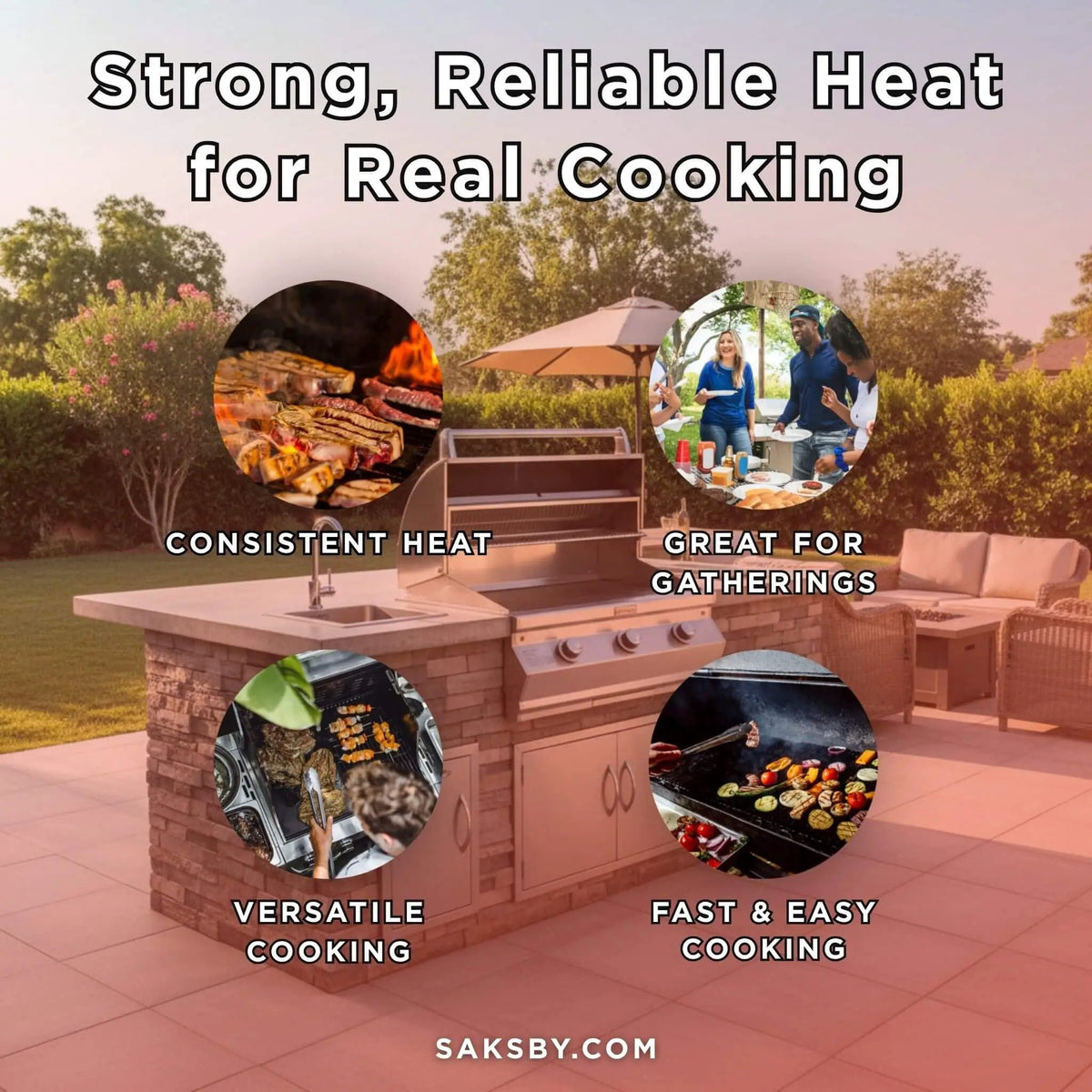 Fire Magic Choice 36-Inch Multi-User Built-In Grill With Analog Thermometer [CM650I-RT1N/P] (SAK15978) by SAKSBY WHOLESALE