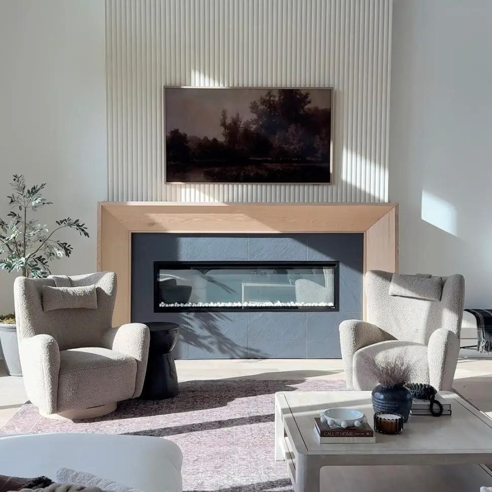 Paintable Wide Ribbed Wall Panels by andor willow