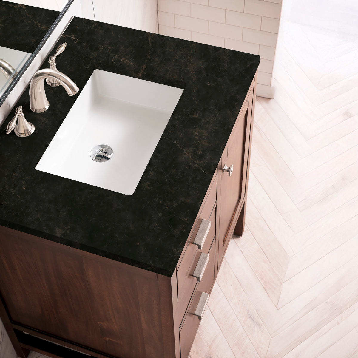 James Martin Addison 30" Single Bathroom Vanity, Mid-Century Acacia, view 32