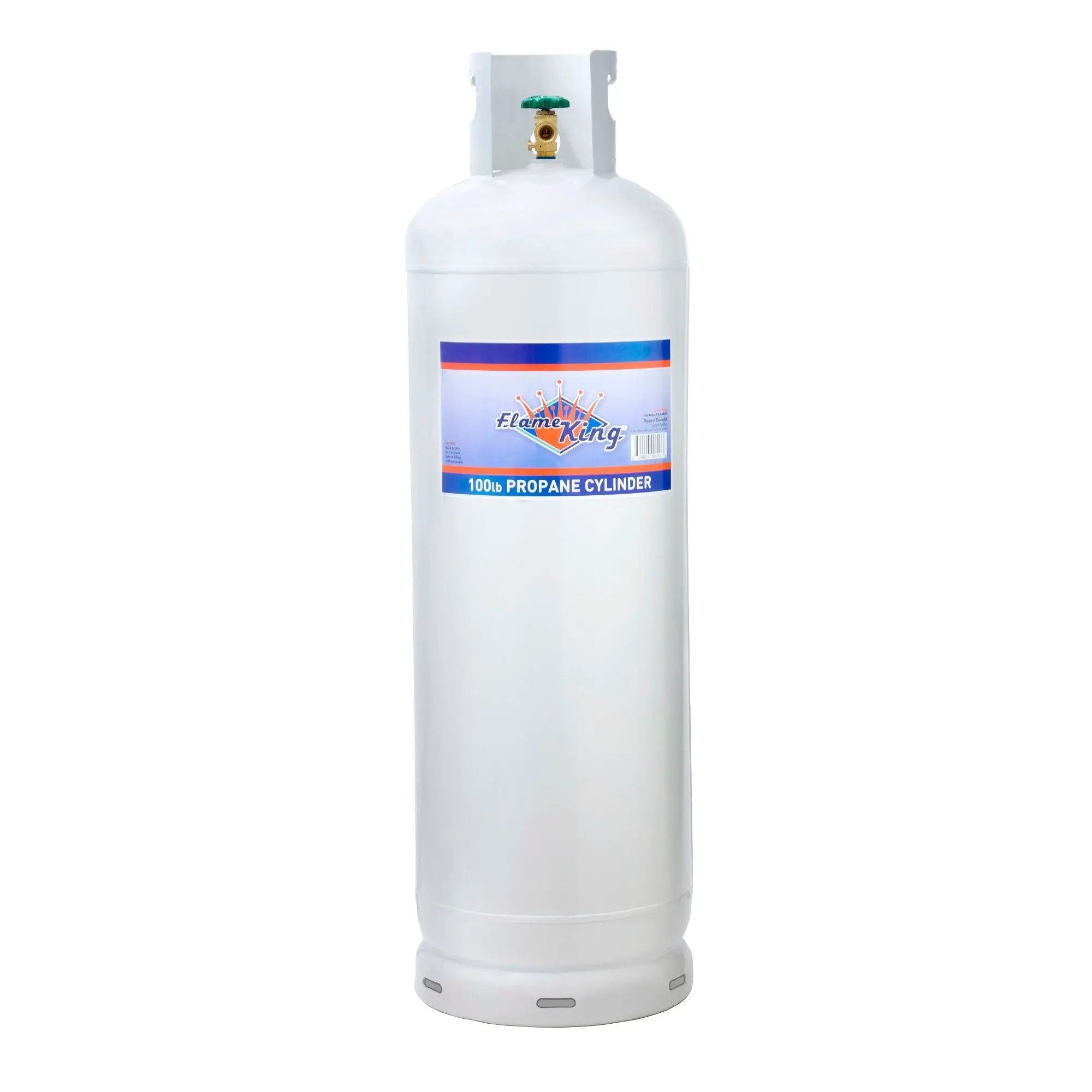 Flame King 100lb Empty Propane Tank LP Cylinder with POL Valve by Flame King Products