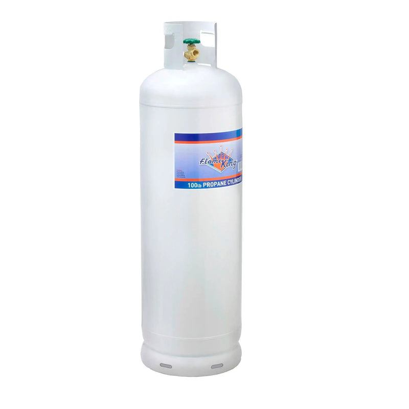Flame King 100lb Empty Propane Tank LP Cylinder with POL Valve by Flame King Products