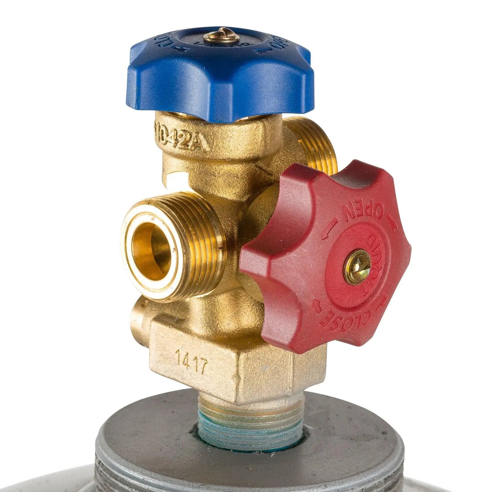 Flame King 123lb Refrigerant Cylinder Tank with Multi Valve by Flame King Products