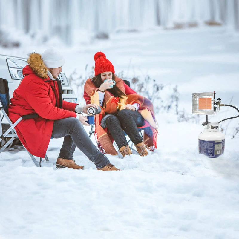 Flame King 13,000 BTU Outdoor Portable Propane Tank Top Heater Igniter by Flame King Products