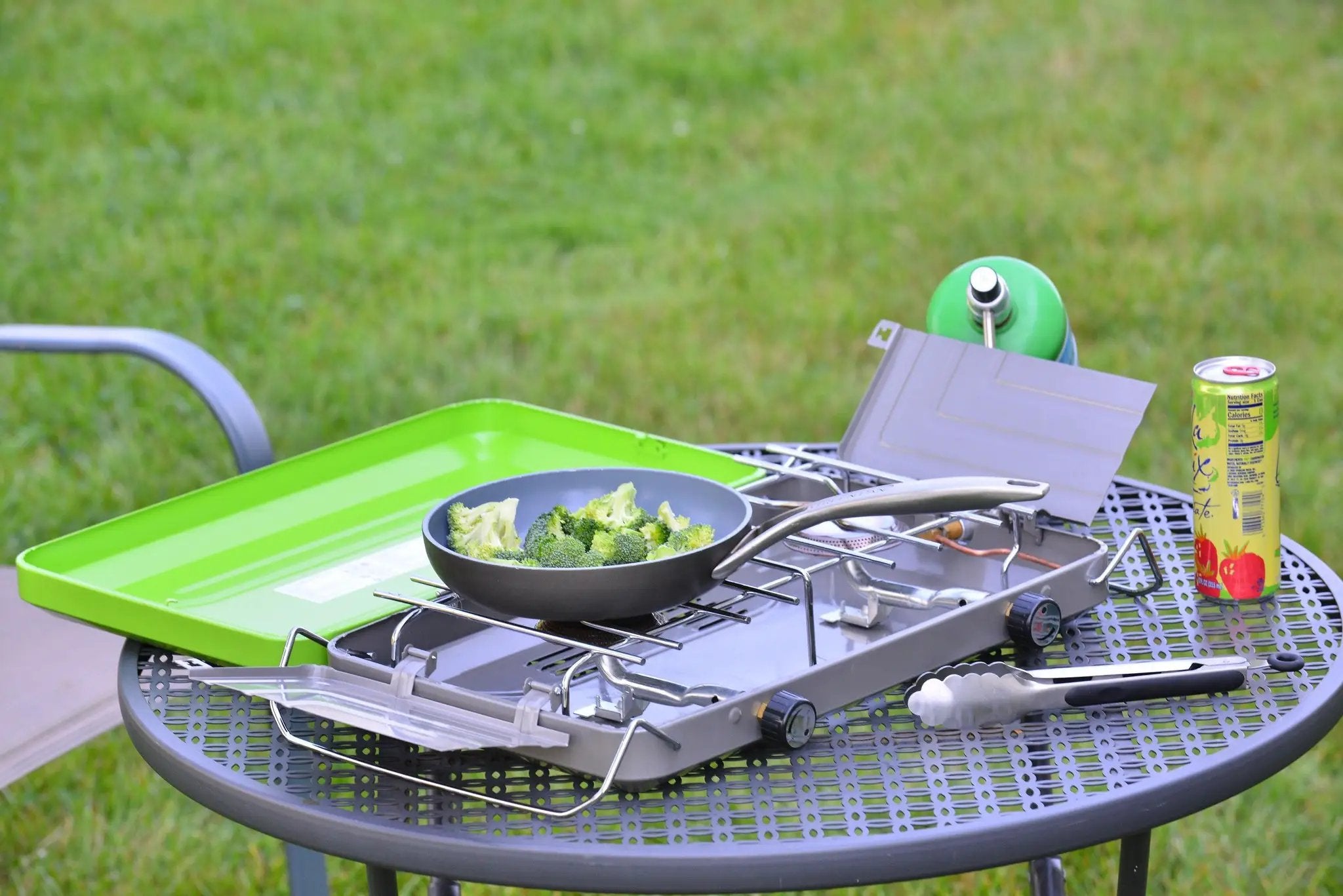 Flame King 2 Burner Portable Propane Gas Camping Stove Grill by Flame King Products