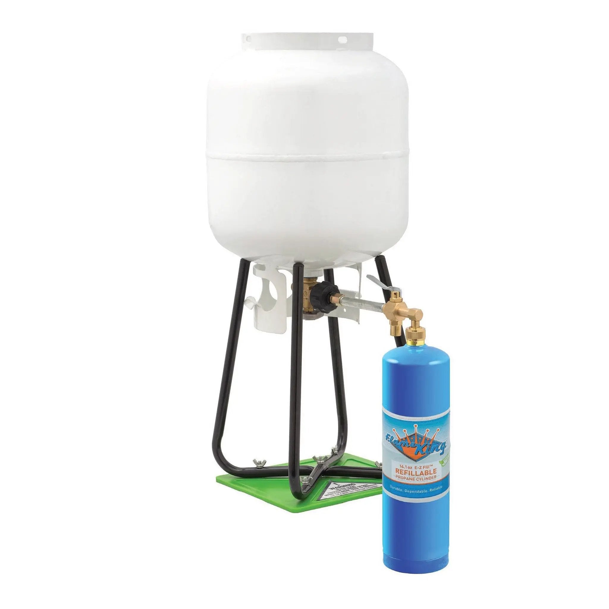 Flame King 1lb Refillable Propane Tank Welding LP Cylinder 14.1 - 2 Pack Eco Friendly Sustainable Tank by Flame King Products