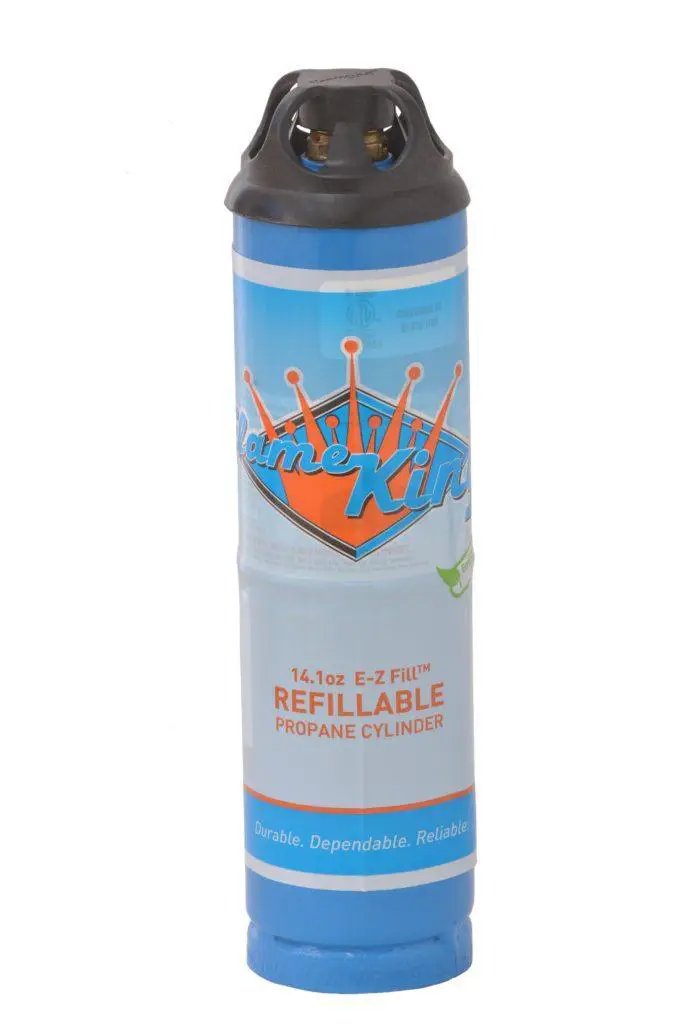 Flame King 1lb Refillable Propane Tank Welding LP Cylinder 14.1 - 2 Pack Eco Friendly Sustainable Tank by Flame King Products