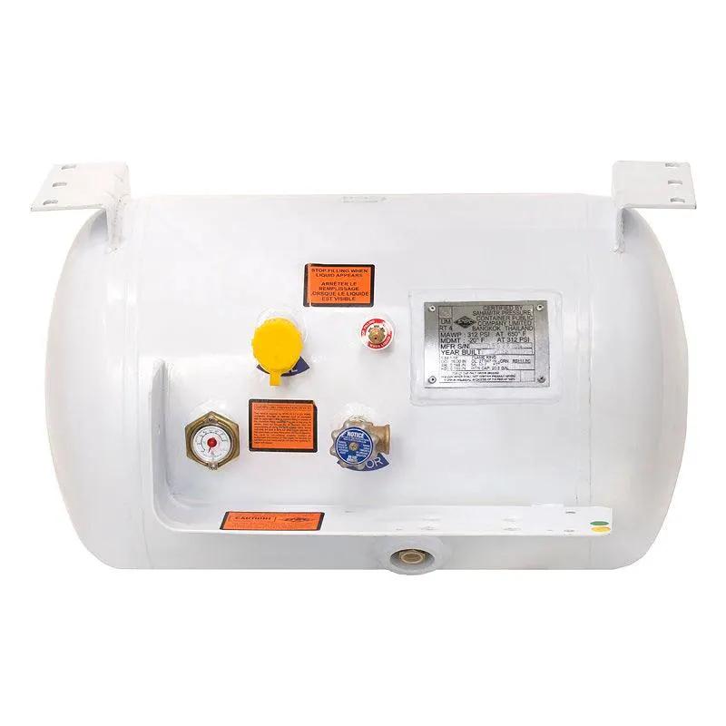 Flame King 20.3 gal ASME RV Trailer Propane Tank Cylinder with Mount Brackets by Flame King Products