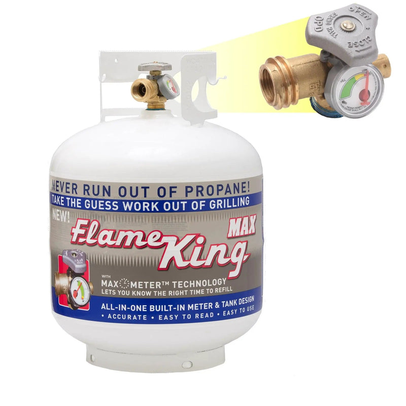 Flame King 20lb Propane Tank LP Cylinder with OPD & Gauge by Flame King Products