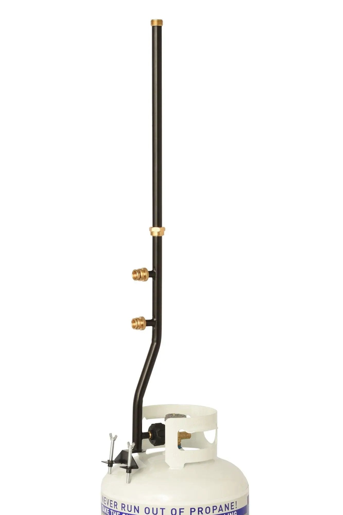 Flame King 3 Outlets Adapter 20 to 1LB Propane Tank Distribution Post Pole Tree Stem Stand by Flame King Products
