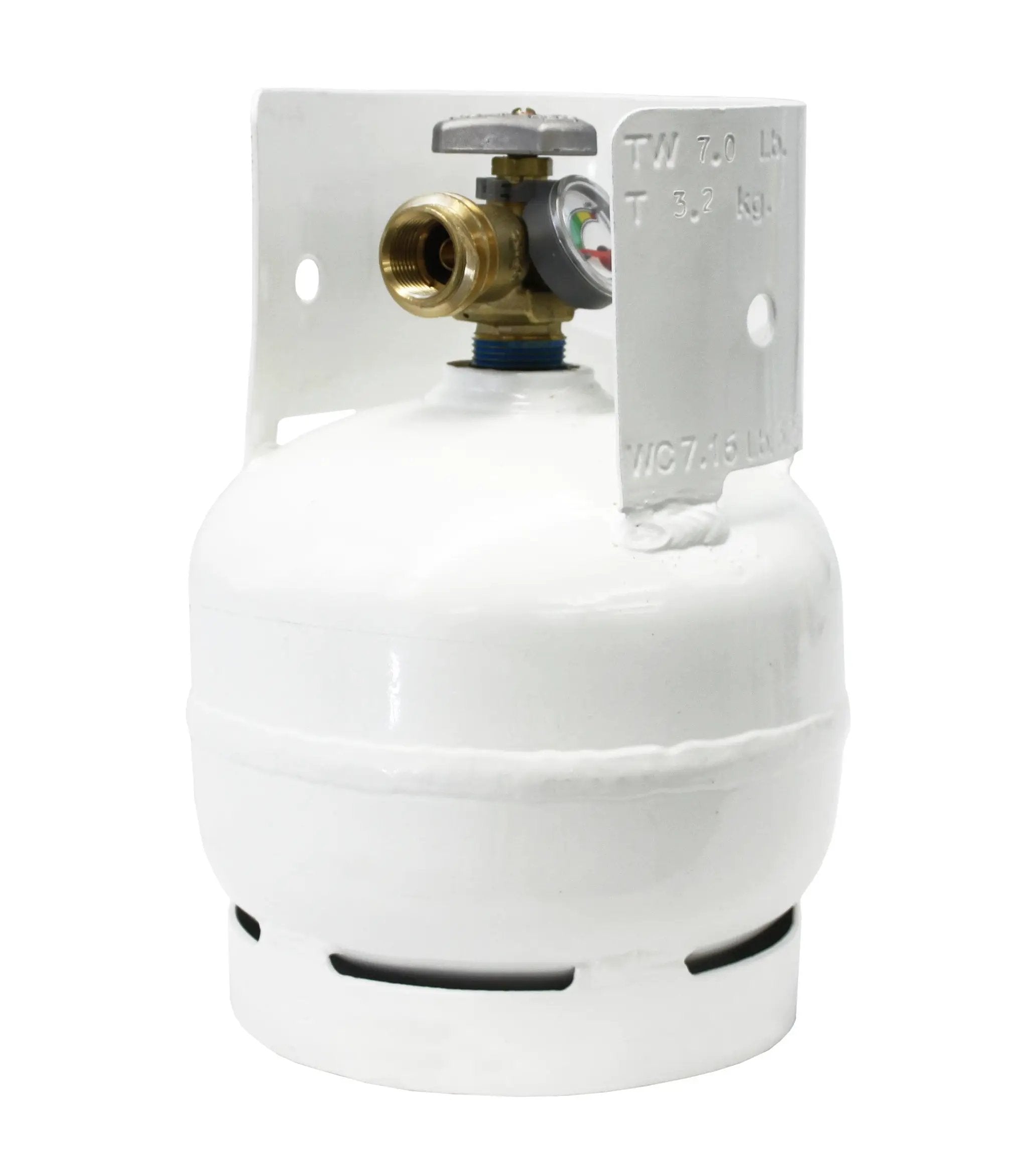 Flame King 3lb Propane Tank LP Cylinder with Gauge and OPD by Flame King Products