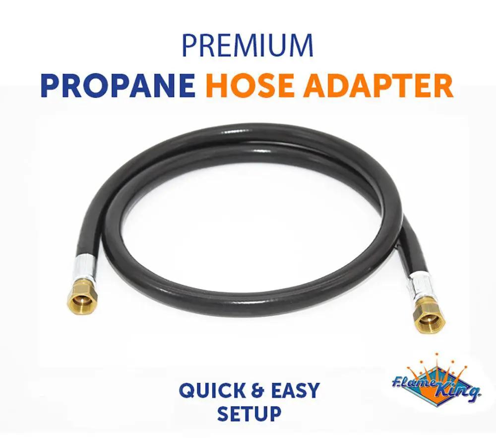 Flame King 48-Inch Thermo Rubber RV Slide Out Hose Assembly 3/8'' ID Female to Female by Flame King Products
