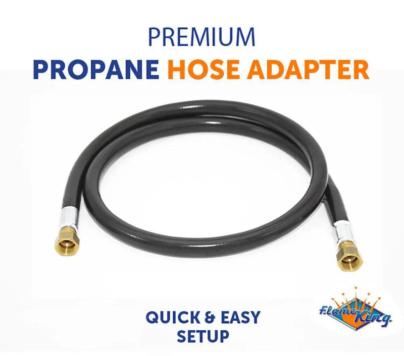 Flame King 48-Inch Thermo Rubber RV Slide Out Hose Assembly 3/8'' ID Female to Female by Flame King Products