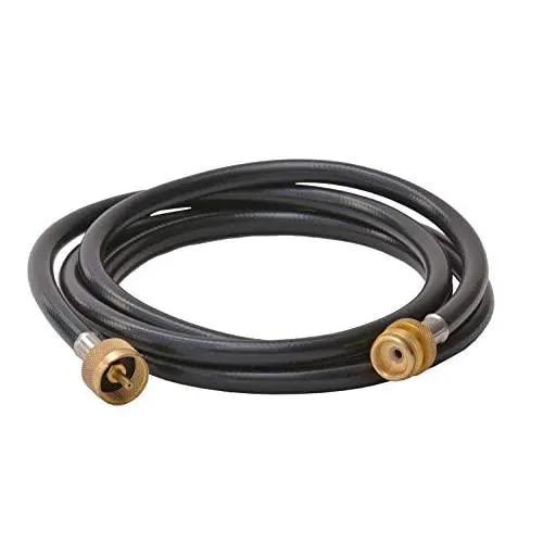 Flame King 8 Ft 1 Pound Propane Tank Gas Hose Adapter Extension by Flame King Products