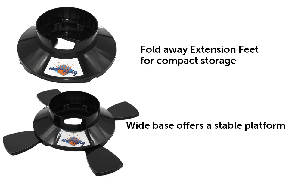 Flame King Base for 1lb Propane Cylinder by Flame King Products