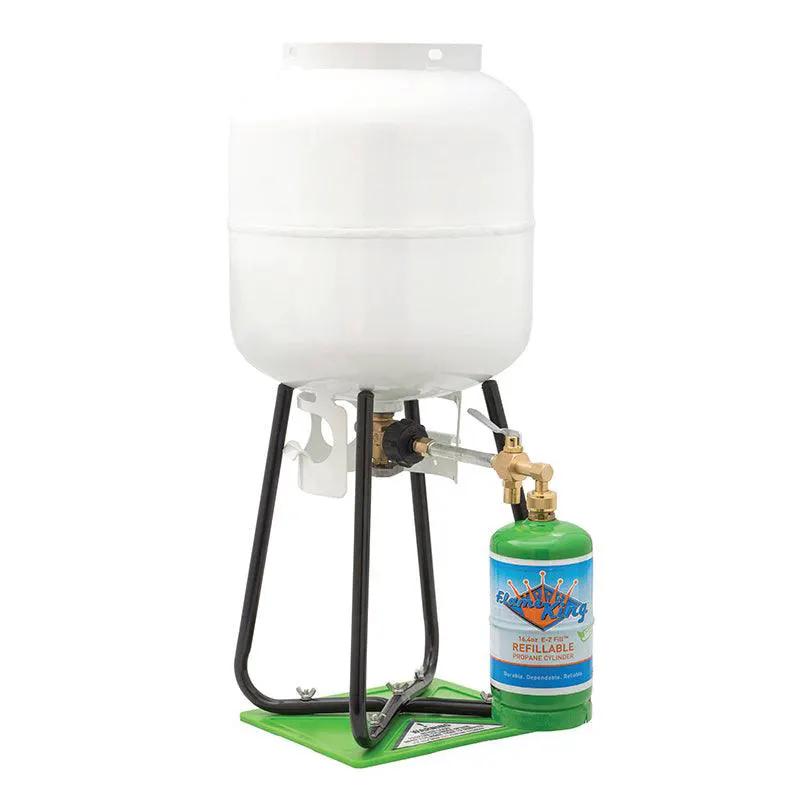 Flame King Eco Friendly 1lb Refillable Reusable Propane Cylinder + Refill Kit by Flame King Products