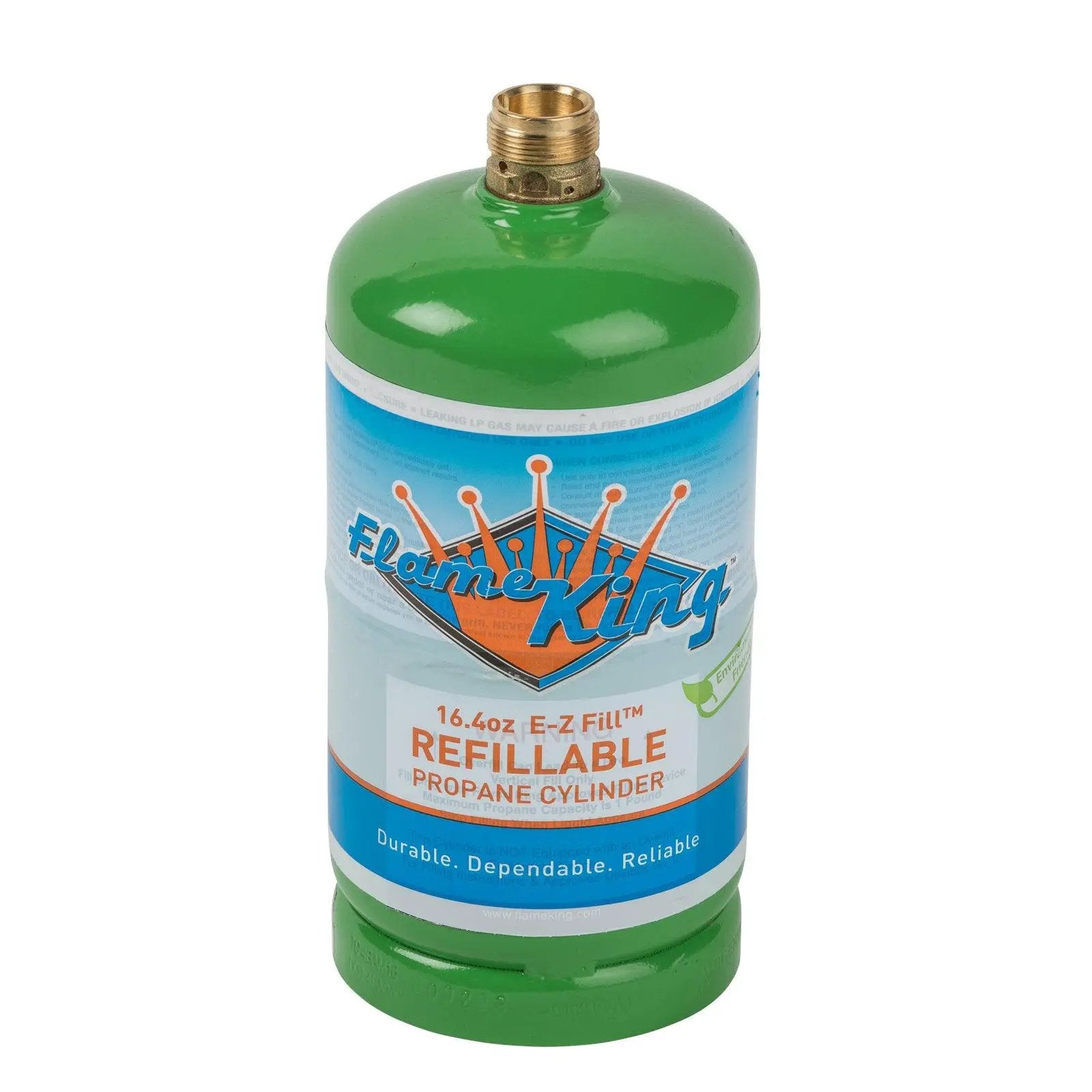 Flame King Eco Friendly Sustainable 1lb Empty Refillable Propane Tank LP Cylinder by Flame King Products