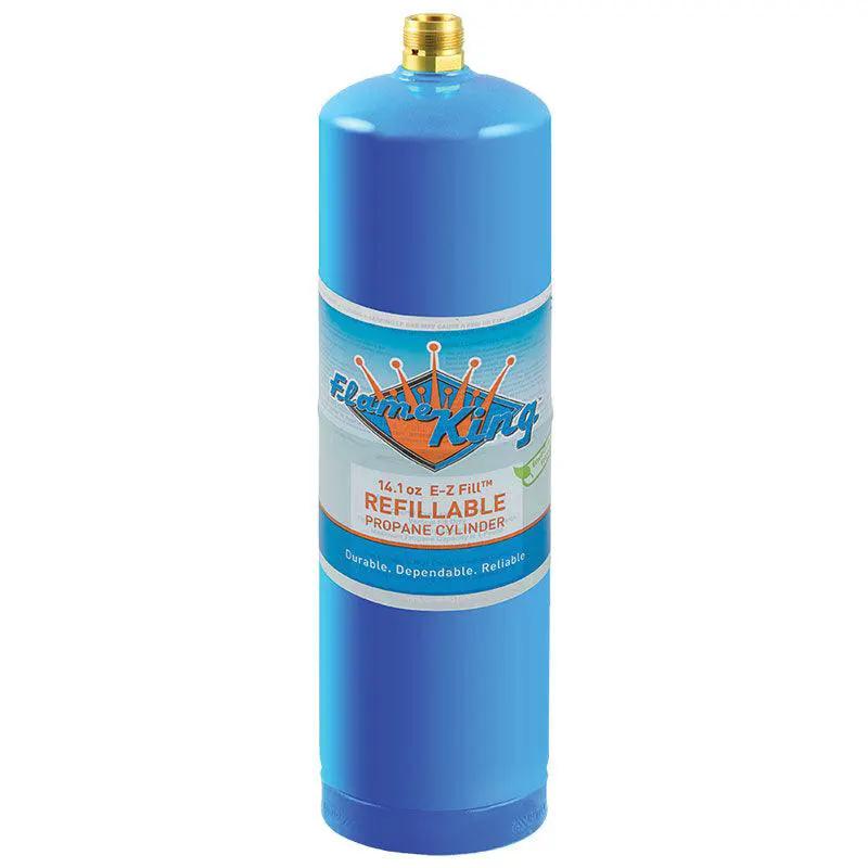 Flame King 1lb Refillable Propane Tank Welding LP Cylinder 14.1 by Flame King Products