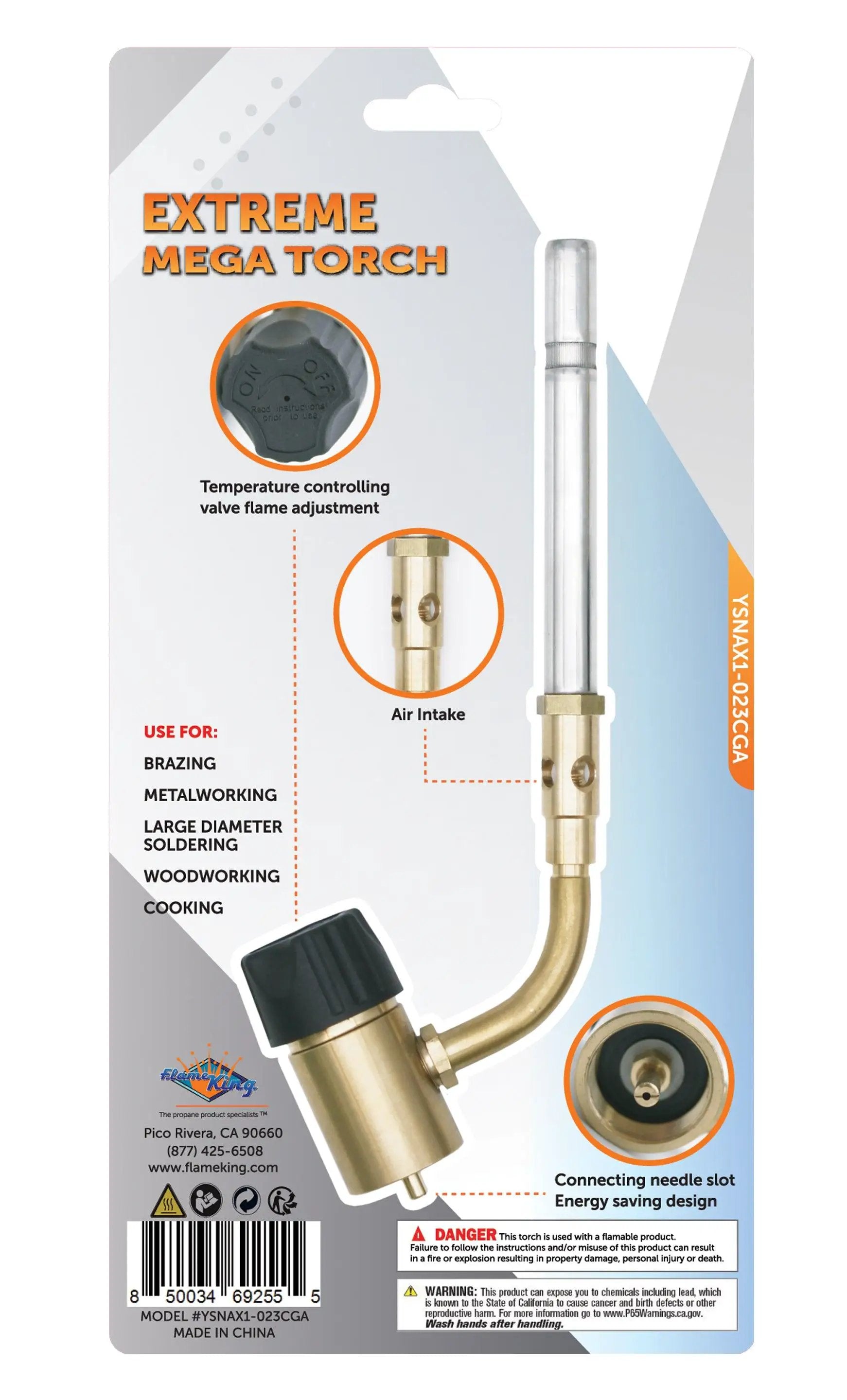 Flame King High Intensity Propane Torch Head Swirl Flame by Flame King Products