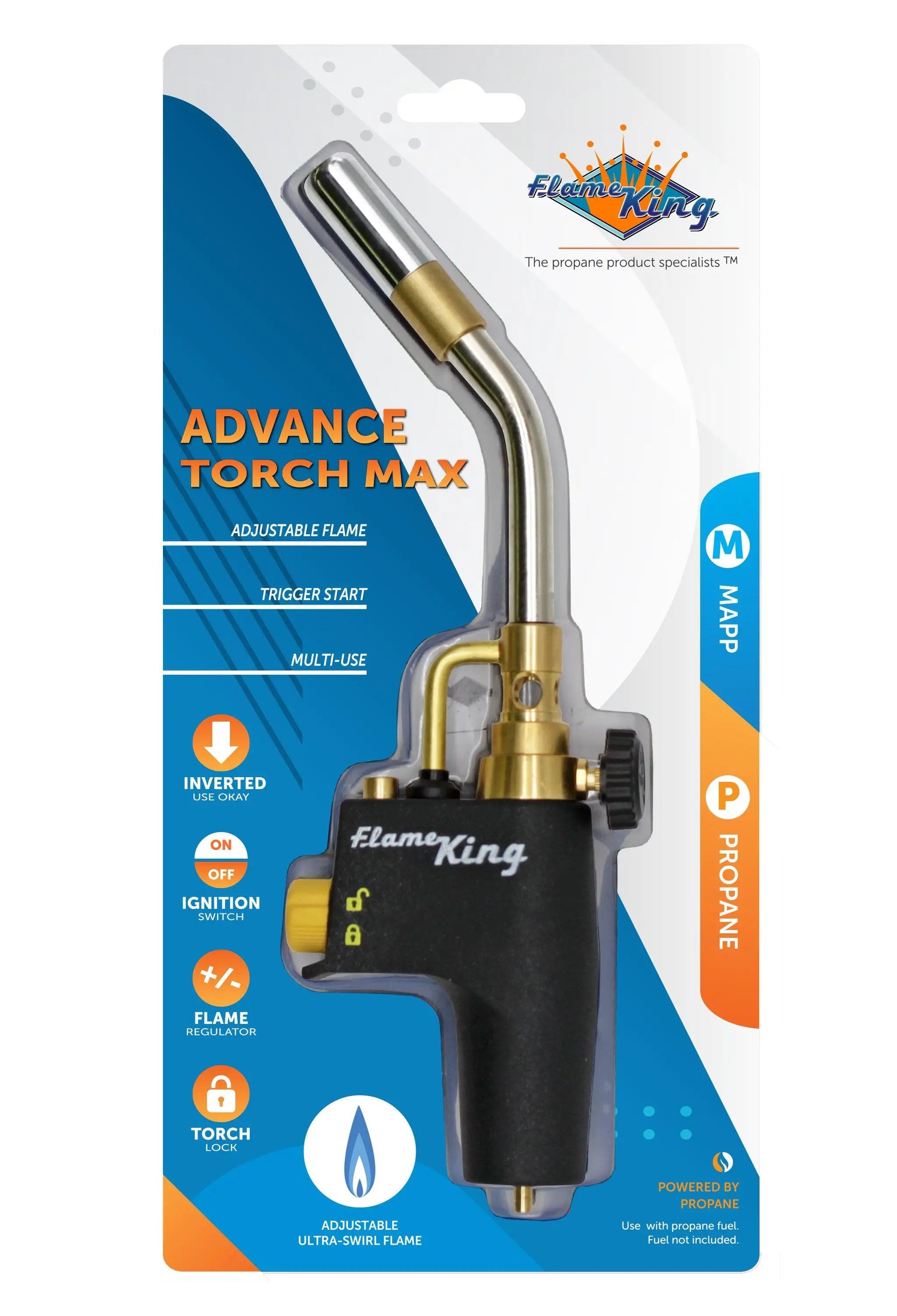 Flame King High Intensity Welding Propane Torch Head Swirl Flame by Flame King Products