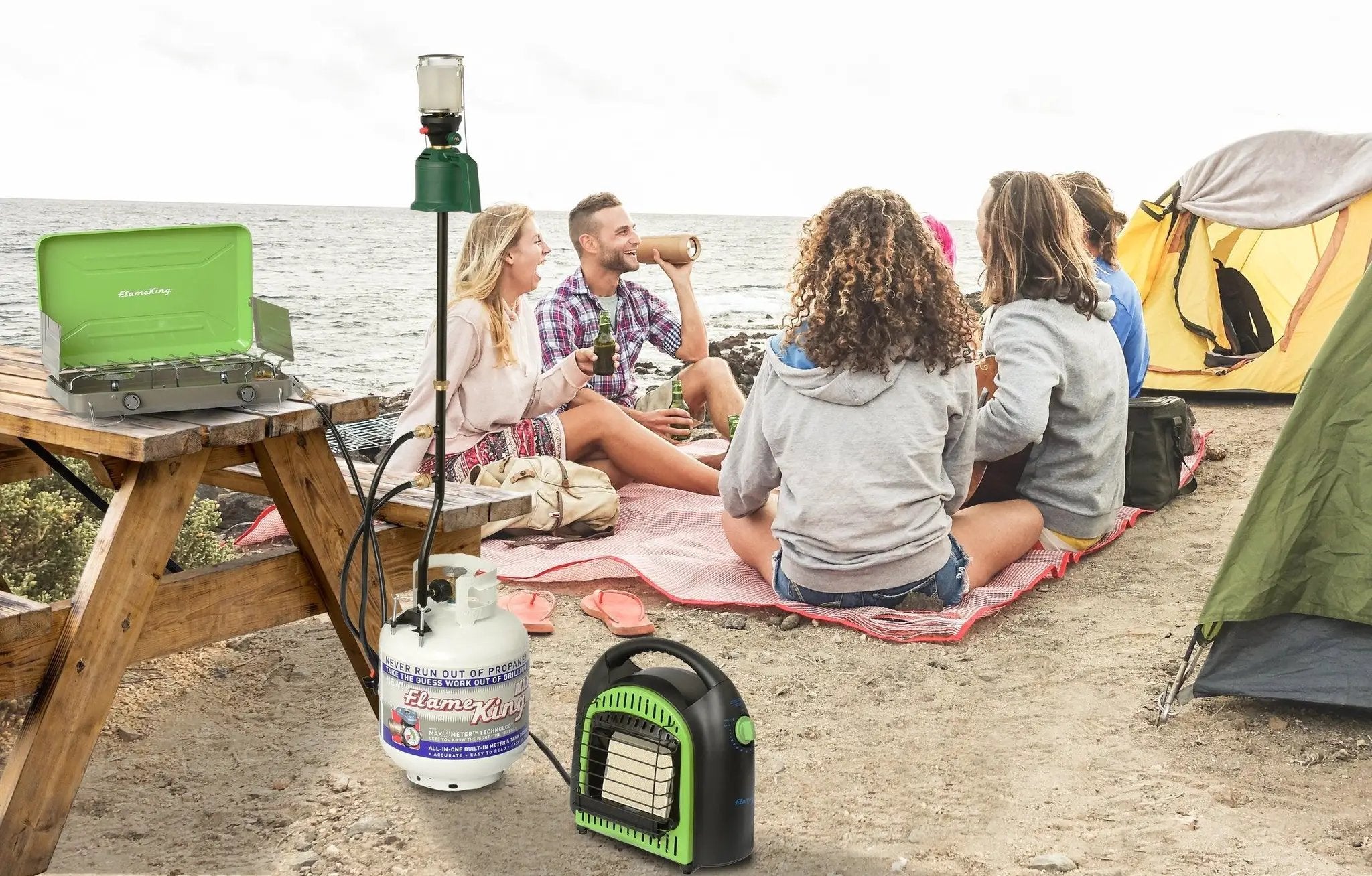 Flame King Mini 3-Ports Distribution Tree for Camping by Flame King Products