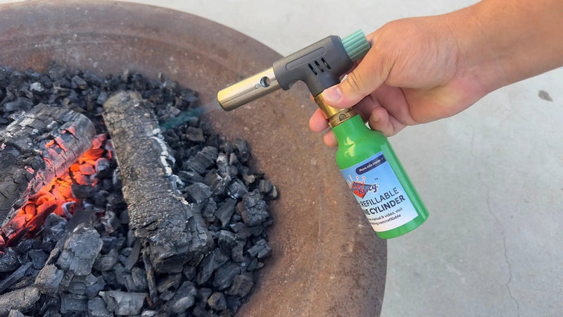 Flame King Mini Propane Blow Torch Head 10,000 BTU for Kitchen and Soldering by Flame King Products