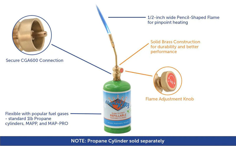 Flame King Multi-Purpose Pencil Propane Torch Head by Flame King Products
