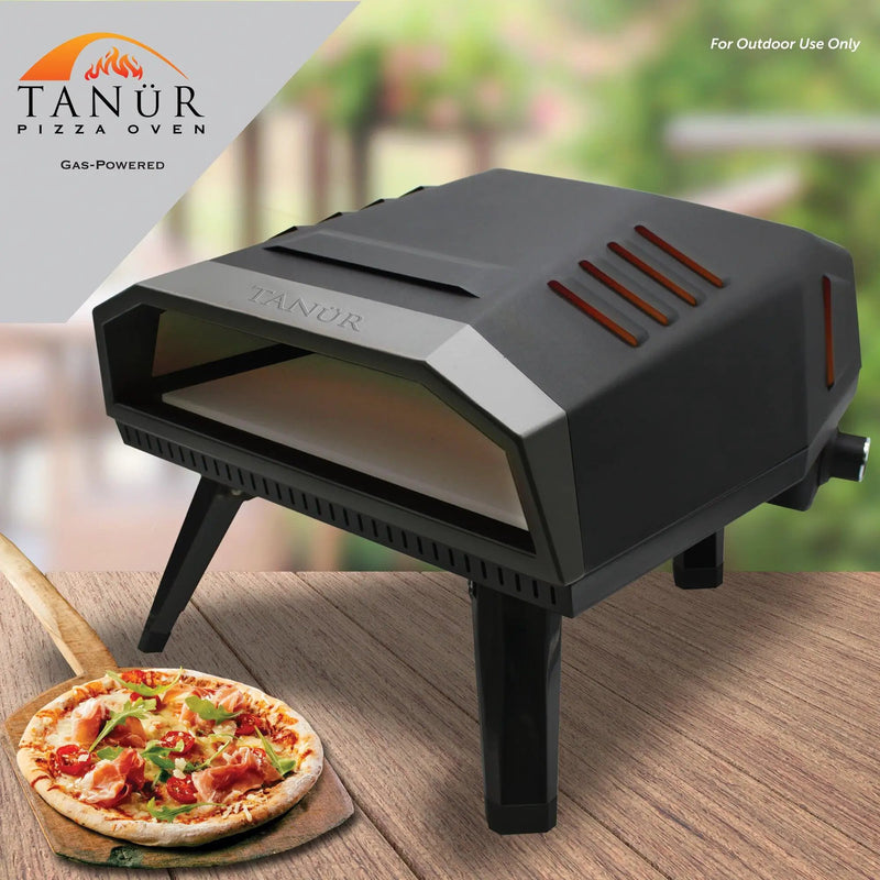 Flame King Outdoor Portable 12-inch Propane Pizza Oven Gas With Stone by Flame King Products