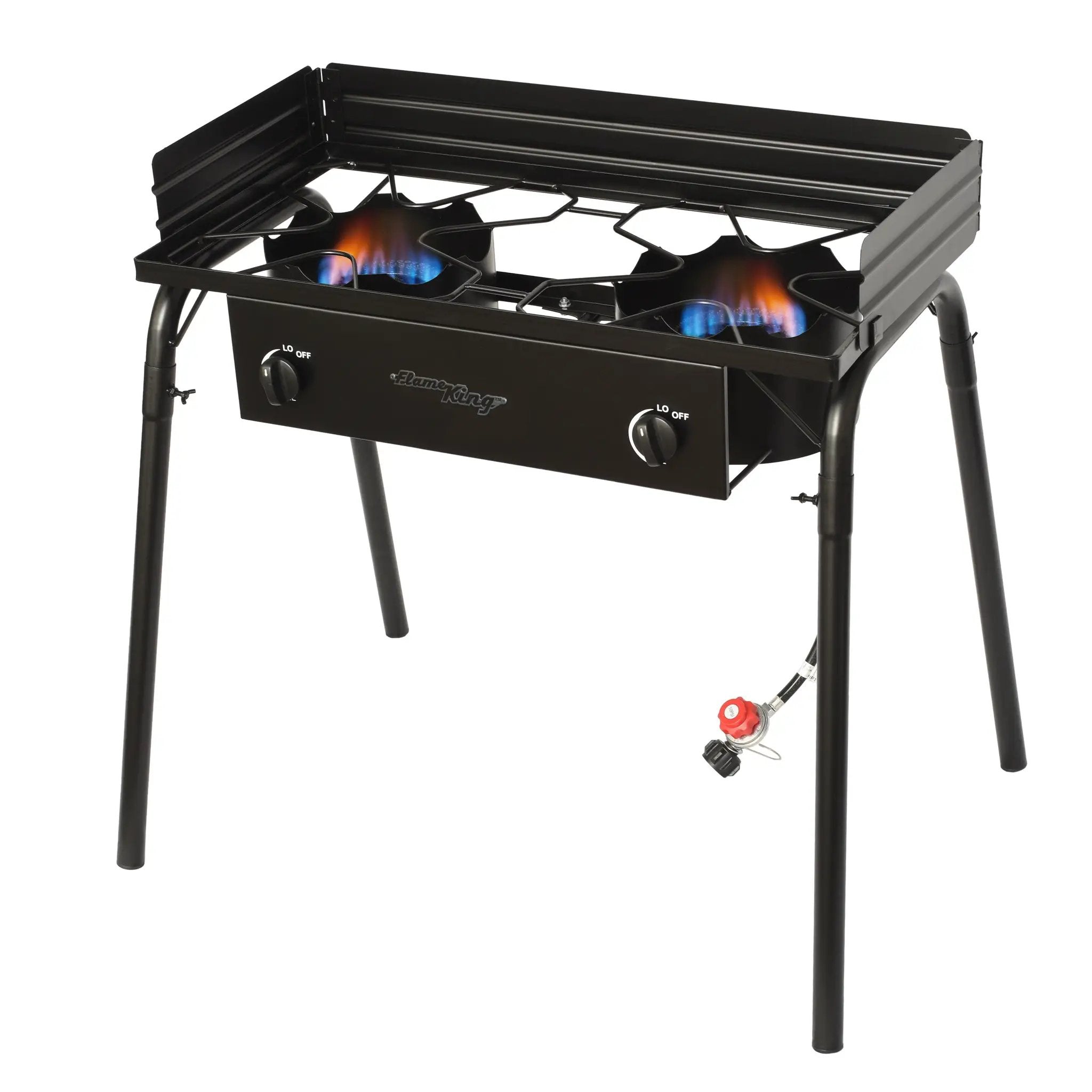 Flame King Outdoor Propane Double Dual Burner Cooker Stove by Flame King Products