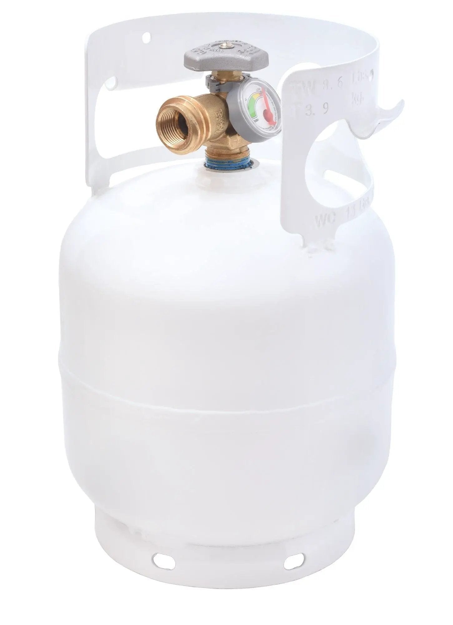 Flame King Portable 5lb Propane Tank LP Cylinder with OPD & Gauge by Flame King Products
