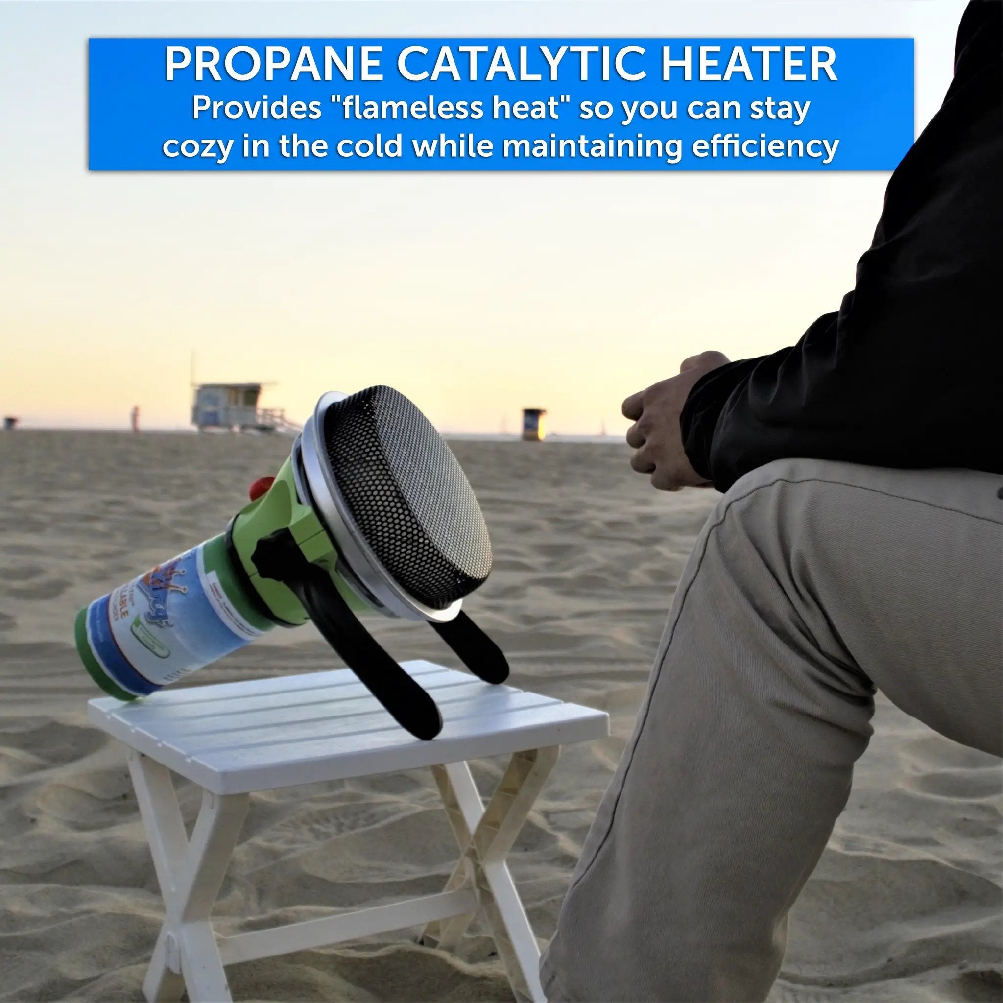 Flame King Portable Heater Propane Gas Outdoor with Piezo Electric Start by Flame King Products