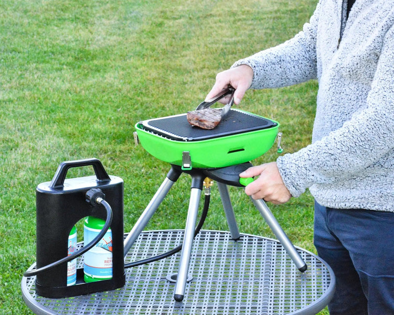 Flame King ProBoost Dual 1LB Propane Tank Carrier by Flame King Products