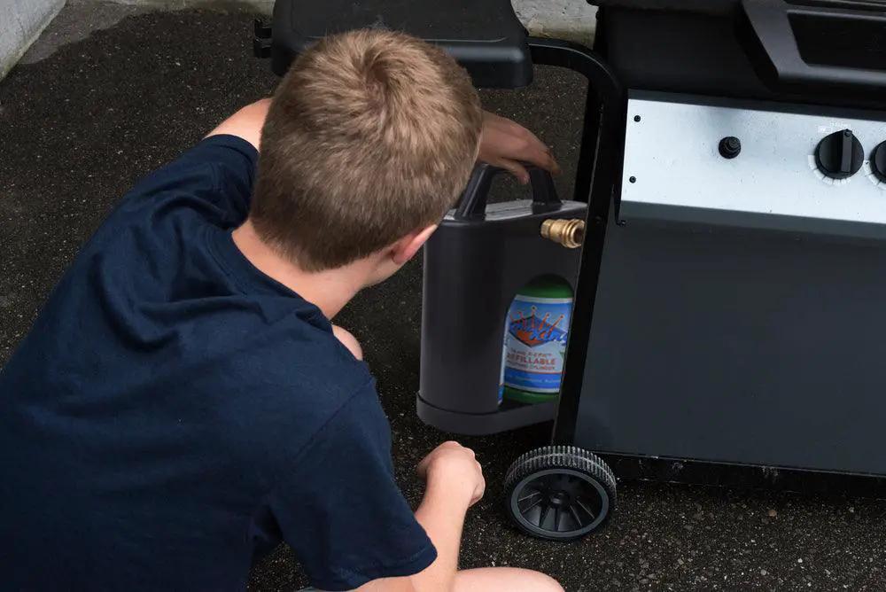 Flame King ProBoost Dual 1LB Propane Tank Carrier by Flame King Products