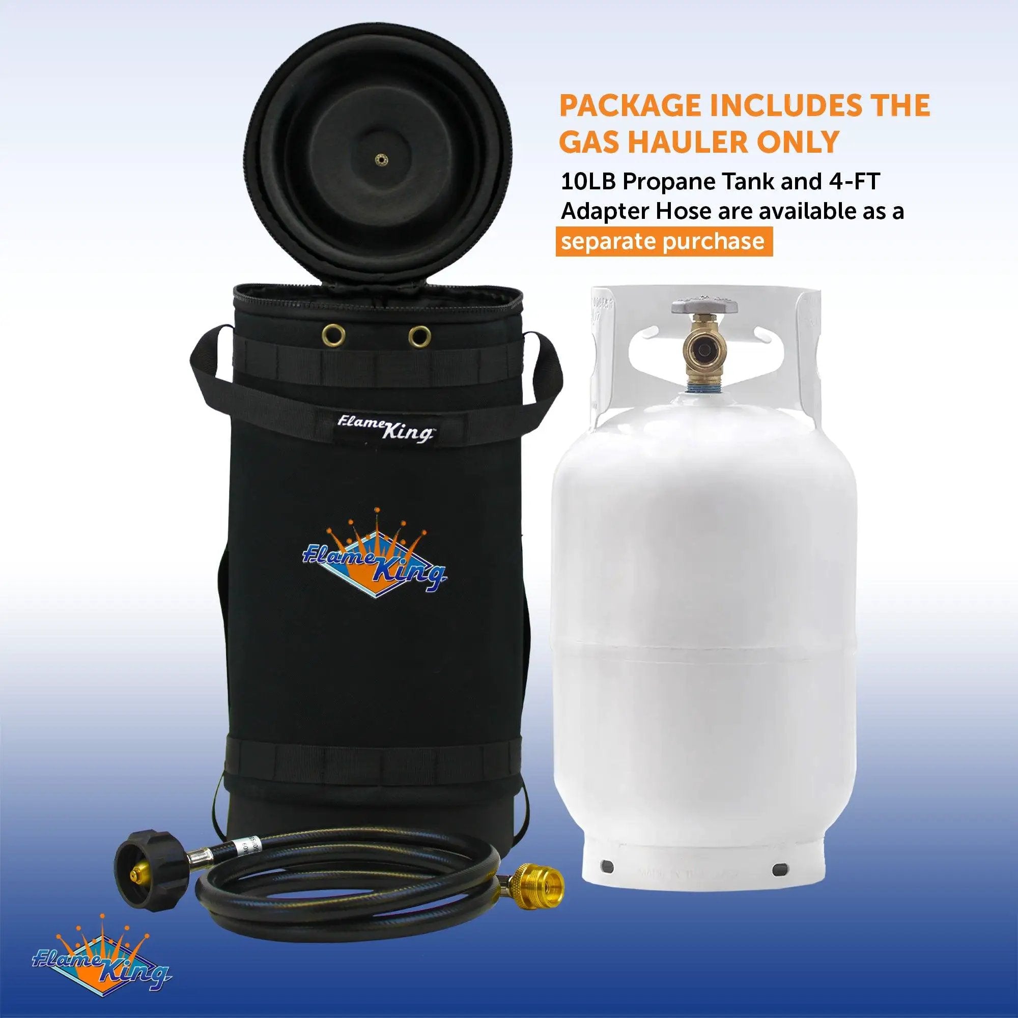 Flame King Propane Gas Hauler for 10lb Propane Tank Insulated Protective Carry Case by Flame King Products