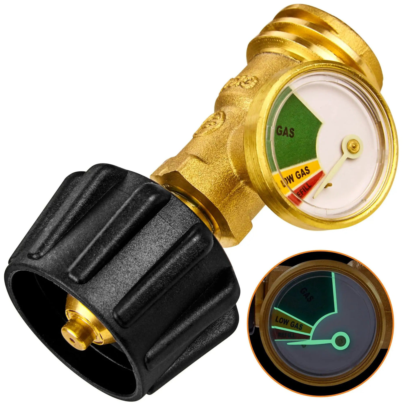 Flame King Propane Gas Level Indicator Check Gauge Meter For Propane Tanks Cylinders by Flame King Products